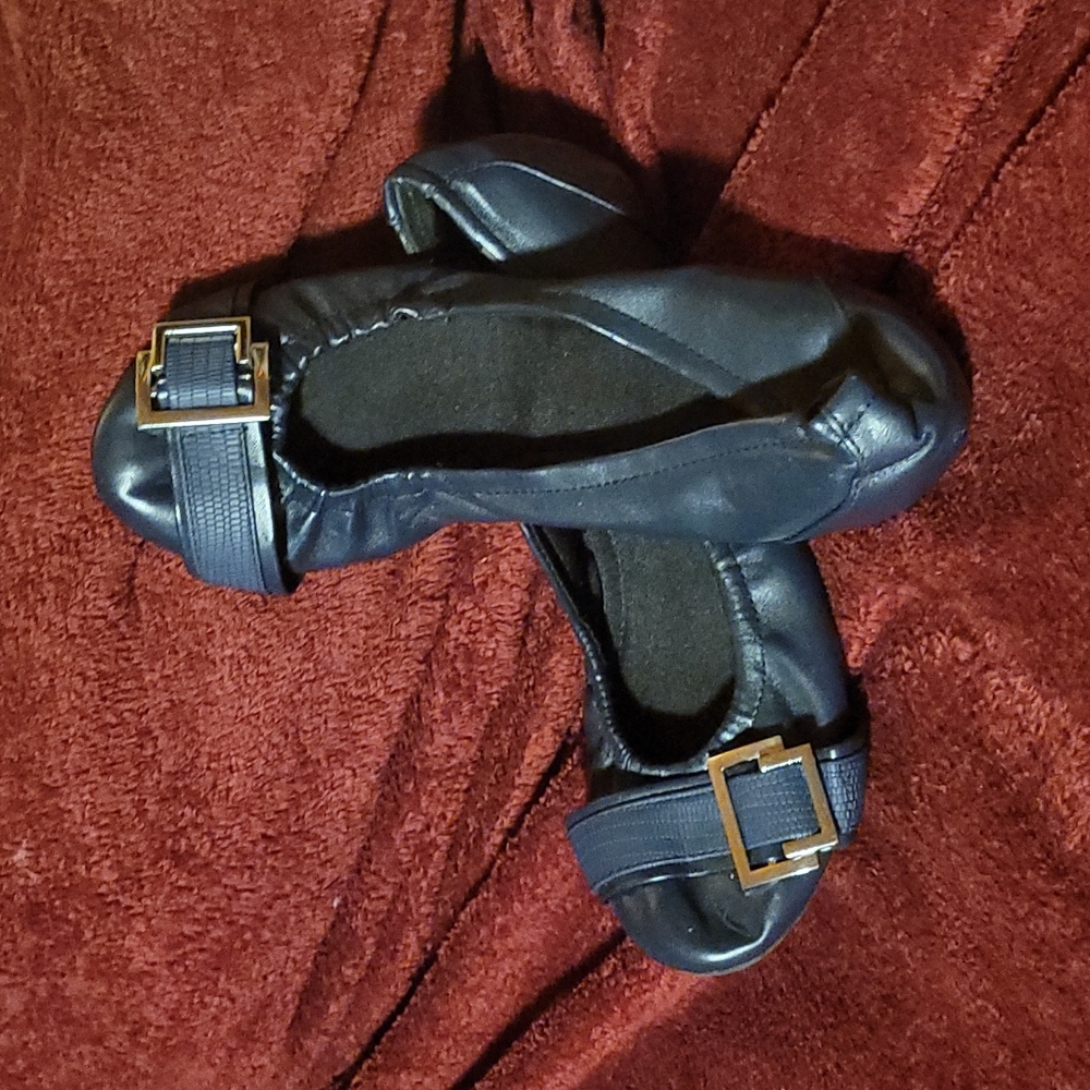 🍀 Navy Blue Abella Women's Flats Size 8.5